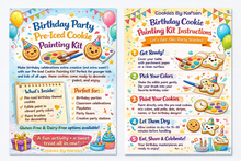 Load image into Gallery viewer, Birthday Pre-Iced Cookie &amp; Edible Paint Kit 🎨❤️
